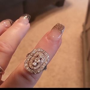 RESERVED FOR SHARON1526 : Vintage white gold and diam rings